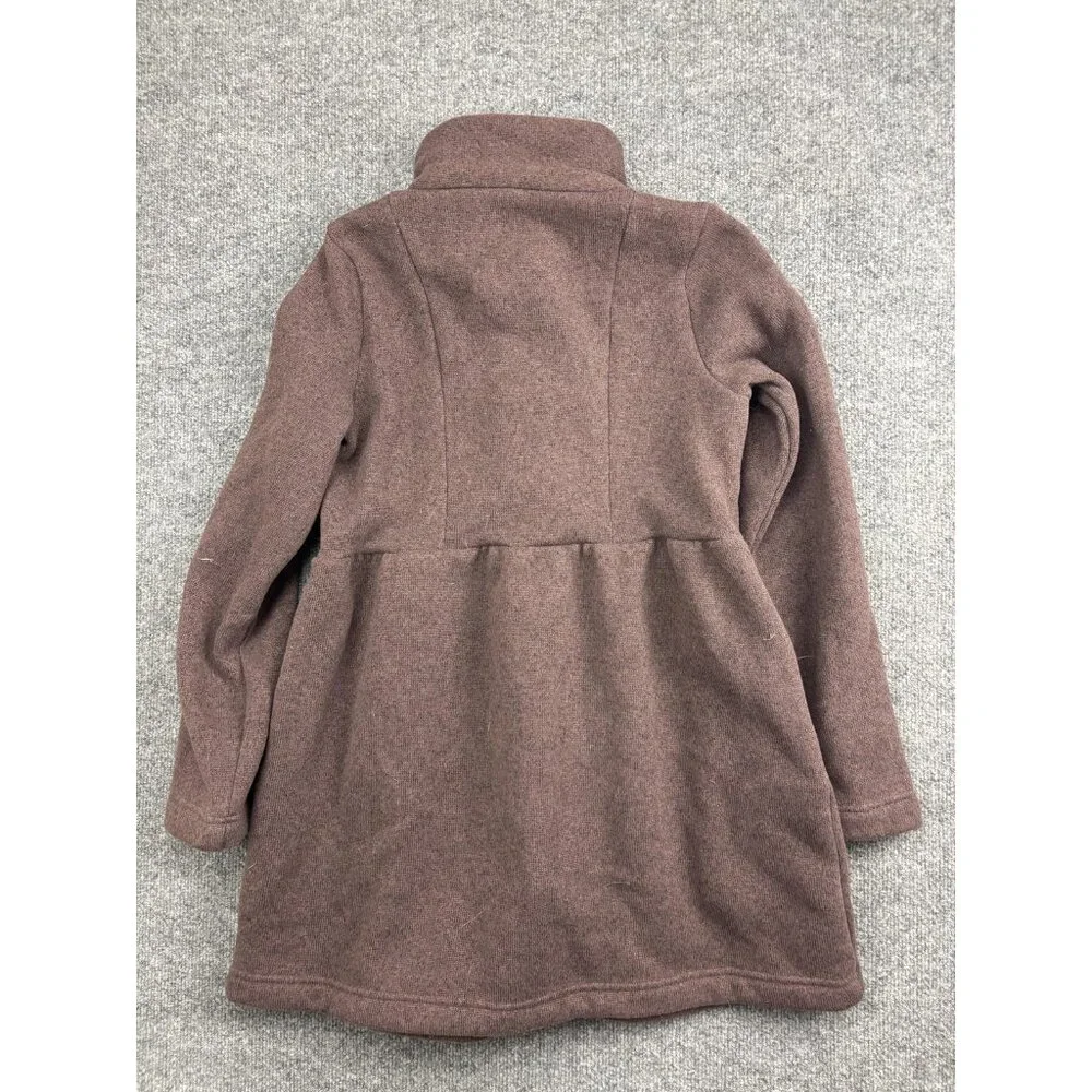 Patagonia‎ Better Sweater Coat Girls XXL 16-18 Brown Fleece Lined Button Front